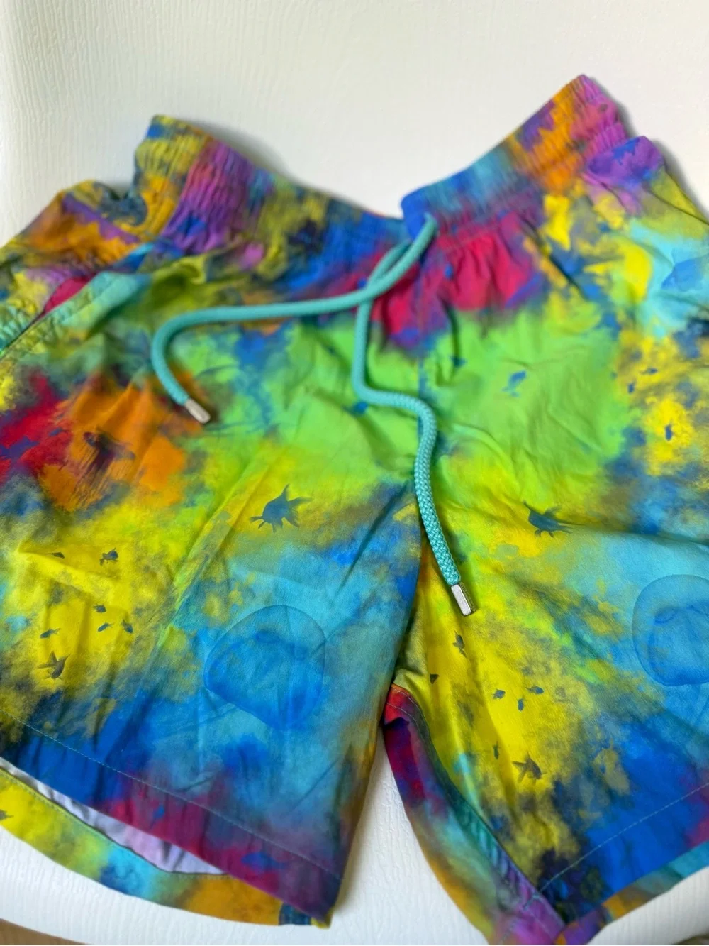 Vilebrequin Men Rainbow Tie-Dye Swim Shorts